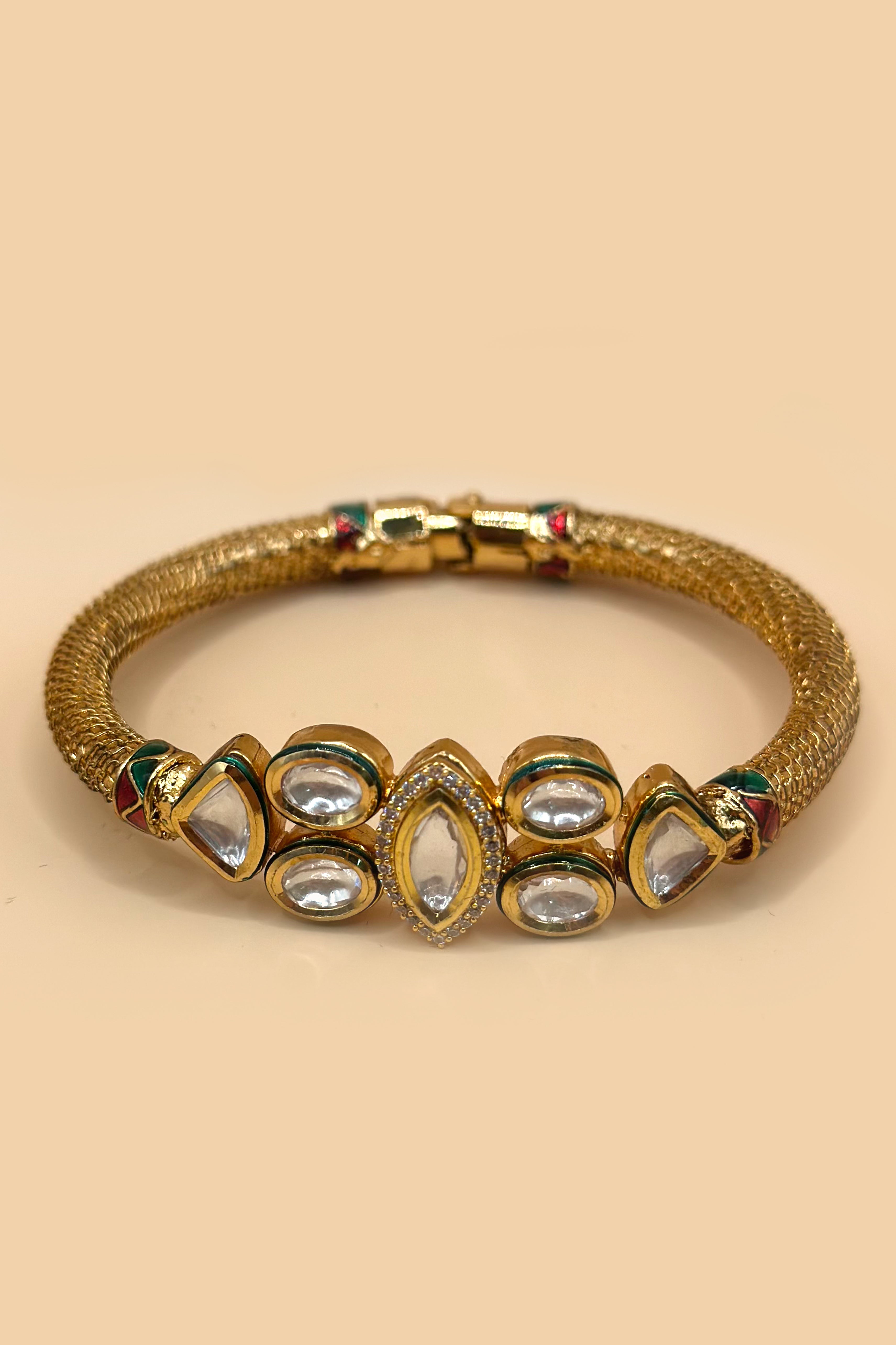 Kundan Stone Kada Bracelet
