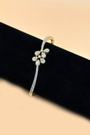 Floral AD Bracelet in Gold