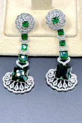 Emerald Green Ad Earrings