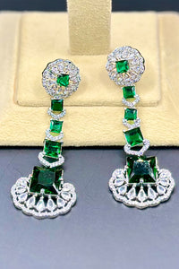 Emerald Green Ad Earrings