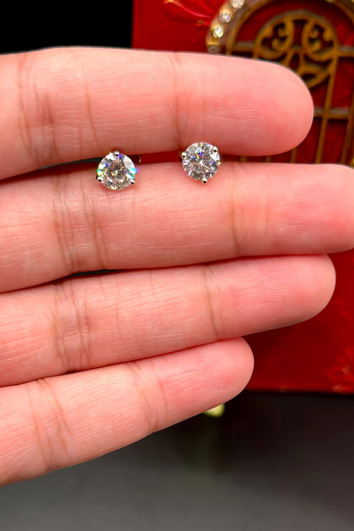 Classic Solitaire Studs (Small) - Rose Gold