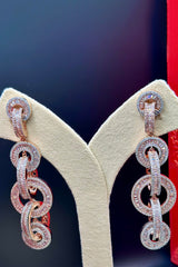 Linked Hoop Designer Earrings