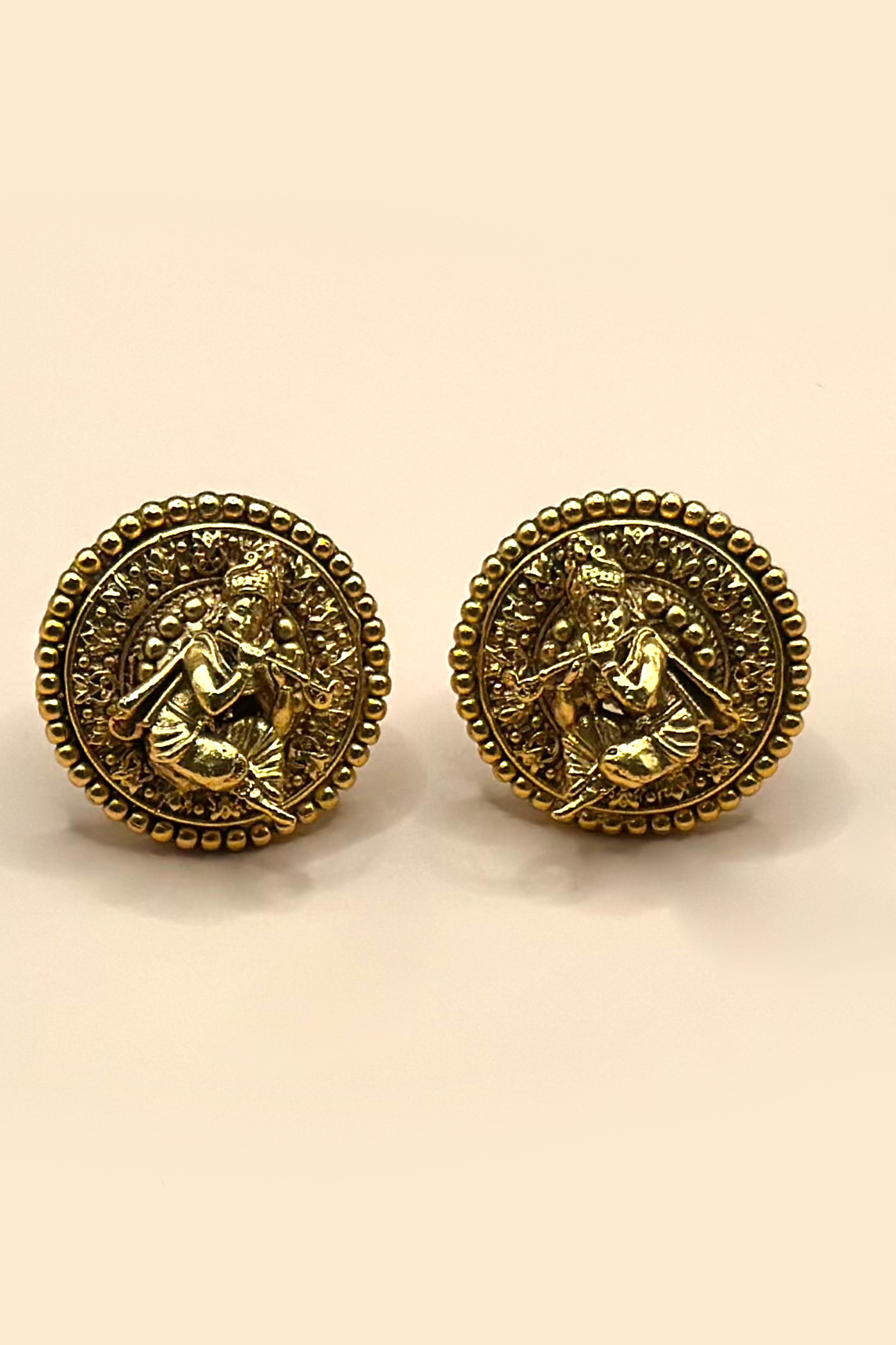 Krishna Coin Pendant Set