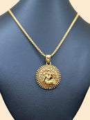Krishna Coin Pendant Set