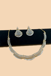 Radiant Fan-Curve AD Necklace Set